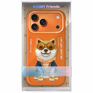 Nimmy Glasses Cool Dog Ümbris jaoks iPhone 17 Pro Max - oranž