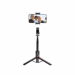 Tech-Protect L05S Bluetooth selfie pulk statiiv ja LED valgus must