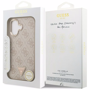 Guess 4G Triangle Logo MagSafe Ümbris jaoks iPhone 17 - Rose Kuldne