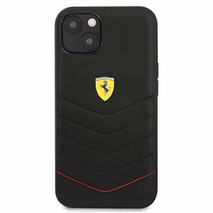 Ferrari FEHCP13SRQUK iPhone 13 mini 5.4" чёрный/чёрный жёсткий чехол Off Track Quilted