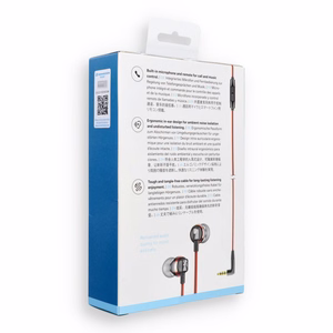 Juhtmega kõrvaklapid Sennheiser CX 300S, Jack 3,5 mm, punased