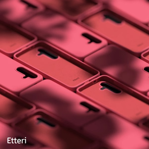 Etteri Silikoon Mag ümbris for Samsung Galaxy S25 Edge raspberry