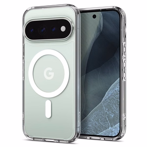 Spigen Ultra Hybrid Mag MagSafe ümbris Google Pixel 11 Prole, läbipaistev / valge