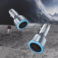 Dudao R4Ultra 120W Power Delivery kiirlaadija LED autolaadija USB-A USB-C - hall