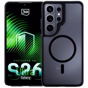 3mk Satin Armor MagCase for Samsung Galaxy S26 Ultra - läbipaistev must