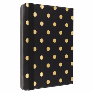Wonder Canvas Tablet Ümbris 13 inches kuldne polka-dot