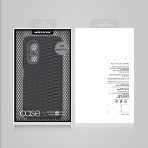 Nillkin Textured Case vastupidav tugevdatud ümbris geelraamiga ja nailonist tagaküljega Honor 50 SE jaoks must