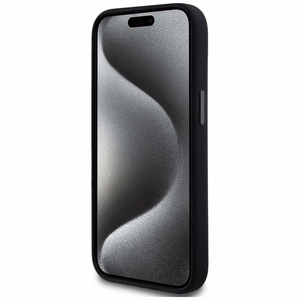 DKNY Liquid Silicone Small Metal Logo MagSafe Ümbris jaoks iPhone 14/15/13 - Must