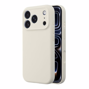 Чехол для iPhone 17 Pro Max / 18 Pro Max (низкий бортик камеры) Forcell F-Protect Rubber Premium, совместимый с MagSafe, античный белый