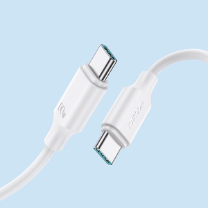 USB kaabel Joyroom S-CC060A9 Type-C to Type-C 60W 1.0m valge