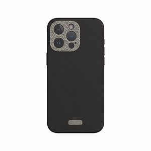 Moshi Napa MagSafe kvaliteetsest vegannahast ümbris seadmele iPhone 15 Pro Max, Midnight Black värvitoonis