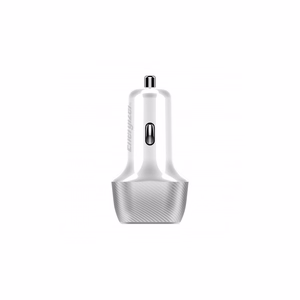 Energizer Ultimate D38WS autolaadija, USB-C + USB-A, 38 W PD + QC 3,0, valge ja hõbedane