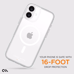 Case-Mate Tough D3O läbipaistev MagSafe'i toega ümbris iPhone 16 Plusile