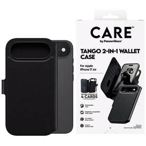 CARE by PanzerGlass Feature Tango 2in1 Wallet Ümbris MagSafe jaoks iPhone Air - Must