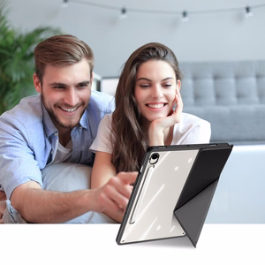 Dux Ducis Magi Ümbris with Stylus Holder jaoks Samsung Galaxy Tab S10 FE/S9/S9 FE - Must