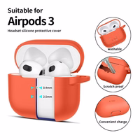 Tech-Protect Silicone Hook Ümbris jaoks Apple AirPods 3 - oranž