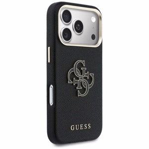 Guess FW Resin Logo Чехол для iPhone 17 Pro - чёрный