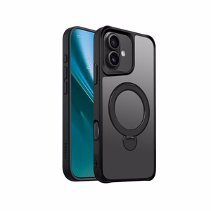 Etteri Matt Mag Ring Чехол для iPhone 17 Pro Max чёрный