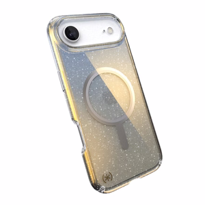 Speck Presidio Lux Glitter MagSafe ümbris seadmele iPhone Air, Clear / Hyper Mirror Glitter värvitoonis