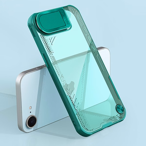 Nillkin Iceblade Prop Ümbris with Lens Cover and Stand jaoks iPhone 16e - Roheline