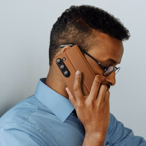 Dux Ducis Skin X2 чехол Samsung Galaxy S23+ флип-чехол кошелёк подставка коричневый