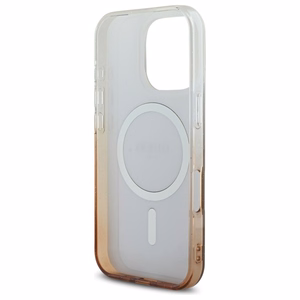 Guess IML Glitter Gradient MagSafe iPhone 16 Pro Ümbris - Brown
