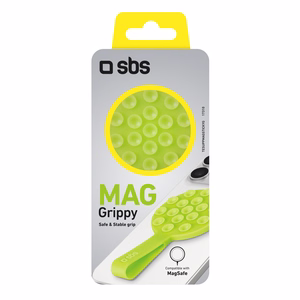 SBS MAG Grippy MagSafe ühilduv hoidja iminapa ja kõrvaga - roheline