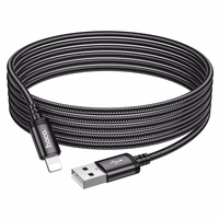 Kaabel USB A to Lightning Hoco 2,4A 3 m X91 must