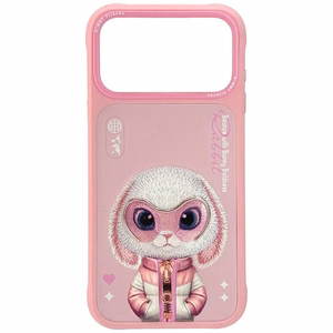 Nimmy Cool&Cute 2.0 Rabbit ümbris jaoks iPhone 17 Pro Max - roosa