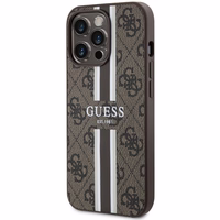 Guess GUHMP13XP4RPSW iPhone 13 Pro Max 6.7" brown/brown hardcase 4G Printed Stripes MagSafe