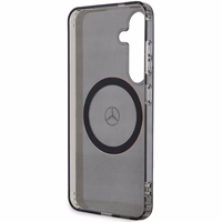 Mercedes Double Layer W punane MagSafe ümbris jaoks Samsung Galaxy S24 - must