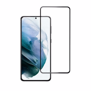 Tempered glass to Samsung Galaxy S21 (full glue / case friendly) Blue Star 5D black