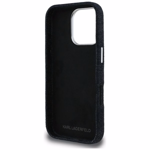 Karl Lagerfeld FW Jeans Signature Logo чехол iPhone 16 Pro - черный