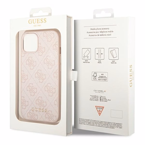 Guess GUHCP14MG4GFPI iPhone 14 Plus 6.7" roosa ümbris 4G Metal Gold Logo