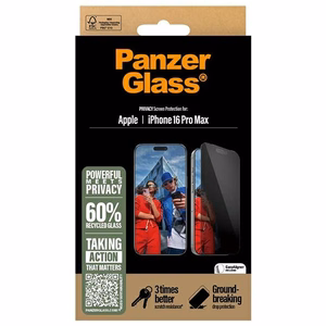 PanzerGlass Privaatsus Ekraanikaitse iPhone 16 Pro Max 6.9" Ultra-Wide Fit P2864