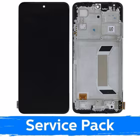 LCD Ekraan Ühildub Xiaomi Redmi Note 12 5G / Poco X5 5G Must Koos Frame (Service Pack)