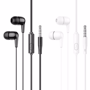 Wire earphones USB C Hoco M97 valge