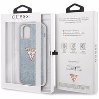 Guess GUHCP12LPCUJULLB iPhone 12 Pro Max 6.7" sinine/helesinine kõvakott Jeans Collection