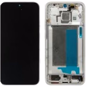 LCD screen Xiaomi Poco F7 5G koos touch screen koos frame Hõbedane Valge original (service pack)