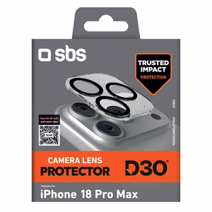 SBS D3O kaamera objektiivide kaitse mudelile iPhone 18 Pro Max