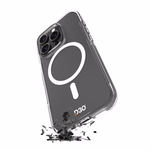 Силиконовый чехол Puro Impact Clear D3O MagSafe для iPhone 16 Pro - прозрачный