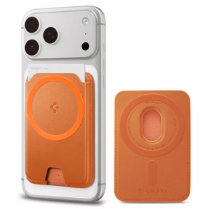 Spigen Valentinus MagFit+ MagSafe magnetiline telefoni kaarditasku – oranž