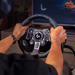 Logitech G G923 võidusõidurool ja pedaalid PS5, PS4 ja PC jaoks