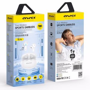 Wireless headphones Awei T71 white