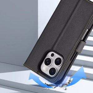 Dux Ducis Lawa Leather Ümbris jaoks iPhone 16 Pro Max - Must