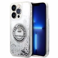 Karl Lagerfeld KLHCP14LLCRSGRS iPhone 14 Pro 6.1 "hõbedane / hõbedane hardcase Liquid Glitter RSG