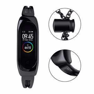 Metallist käevõru Xiaomi Mi Band 3 / 4 / 5 / 6 rihma jaoks - must