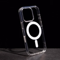 Anti Shock 1,5 mm Mag ümbris for iPhone 16 Pro 6,3" läbipaistev big hole + button