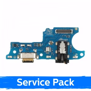 Laadimispesa ühilduv Samsung A025 A02s koos flex-kaabliga / hõbedane (Service Pack)