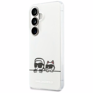 Karl Lagerfeld ümbris IML Peekaboo Karl ja Choupette MagSafe Samsung Galaxy S26 Plus jaoks läbipaistev
